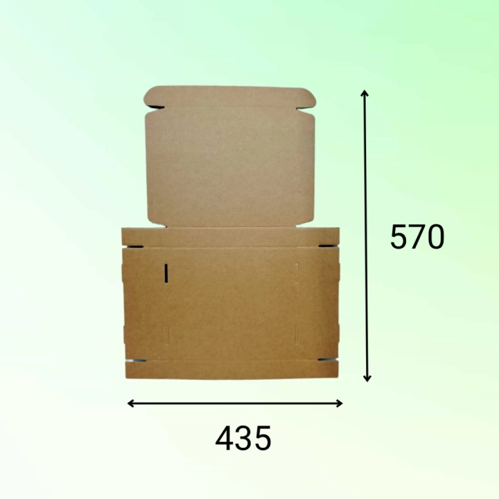 Самосборный короб 250*225*38 мм, бурый (МГК)