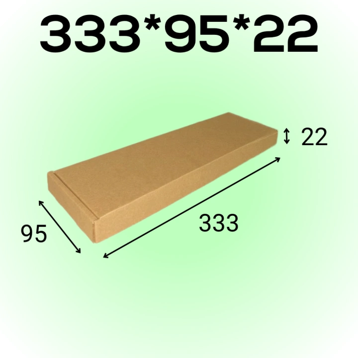 Самосборный короб 333*95*22 мм, бурый (МГК)