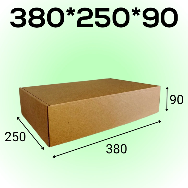 Самосборный короб 380*250*90 мм, бурый (МГК)