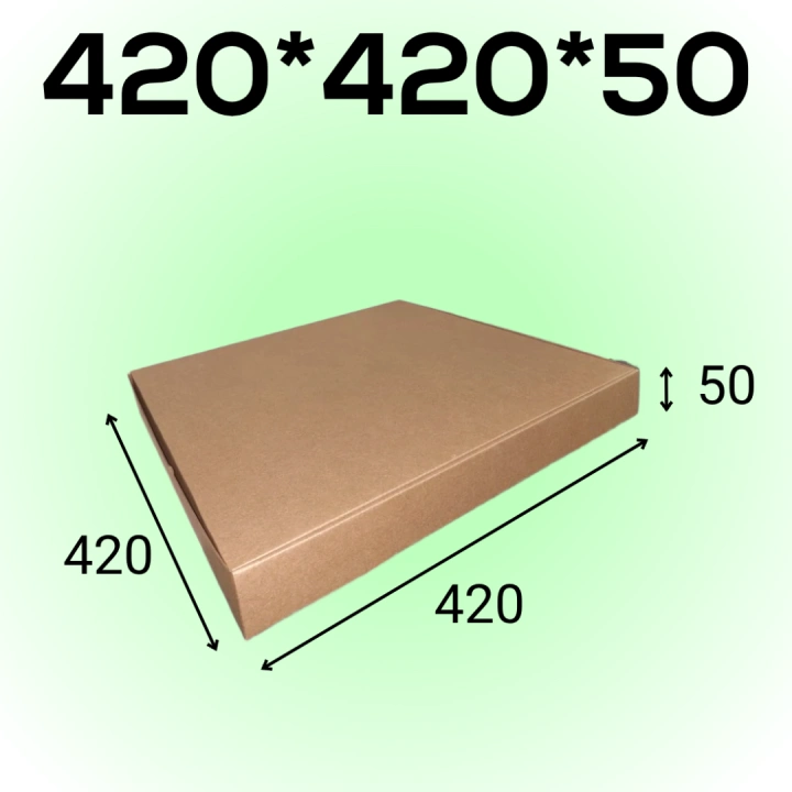 Самосборный короб 420*420*50 мм, бурый (МГК)