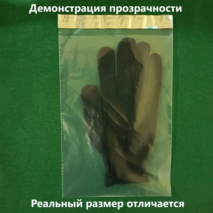 ПРОЗРАЧНЫЙ Курьер пакет без печати 170*240 мм