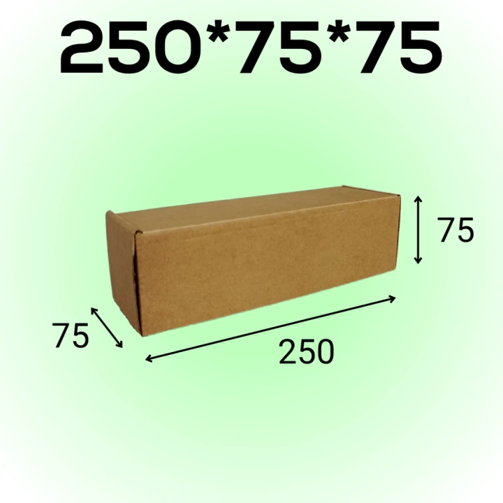 Самосборный короб 250*75*75 мм, бурый (МГК)