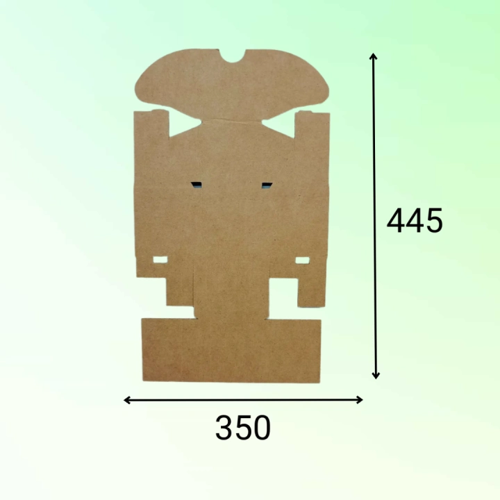 Самосборный короб 46*46*55 мм, бурый (МГК)