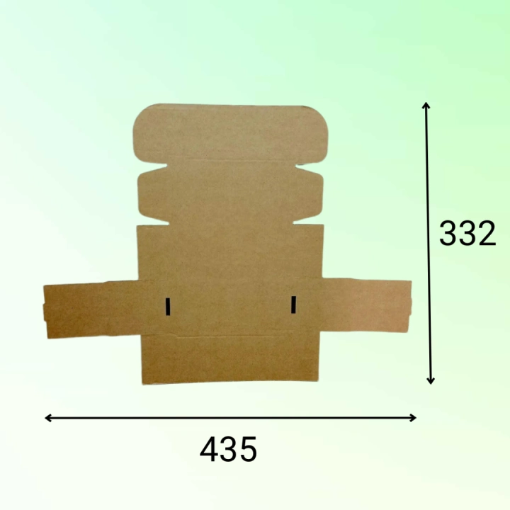 Самосборный короб 145*65*65 мм, бурый (МГК)
