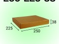 Самосборный короб 250*225*38 мм, бурый (МГК)