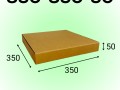Самосборный короб 350*350*50 мм, бурый (МГК)